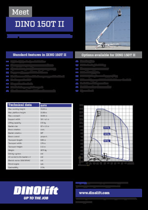 Piattaforme aeree telescopiche su rimorchio trainabile Dino Lift Dino 150T II