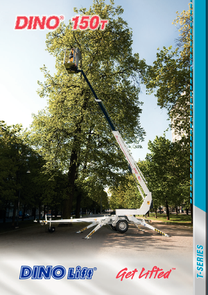 Piattaforme aeree telescopiche su rimorchio trainabile Dino Lift Dino 150T