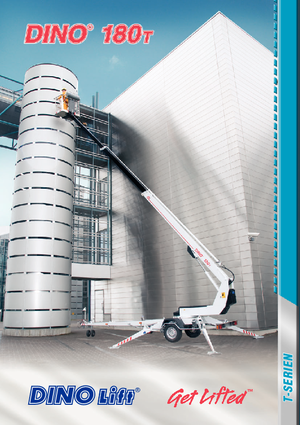 Piattaforme aeree telescopiche su rimorchio trainabile Dino Lift Dino 180T