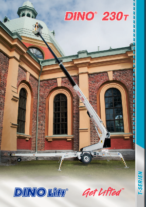 Piattaforme aeree telescopiche su rimorchio trainabile Dino Lift Dino 230T