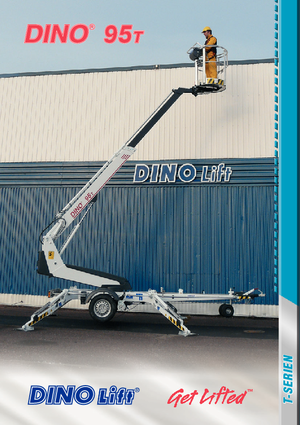 Piattaforme aeree telescopiche su rimorchio trainabile Dino Lift Dino 95 T