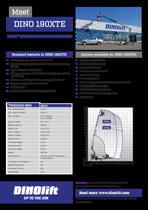 Piattaforme aeree articolate autocarrate Dino Lift Dino 190XTE