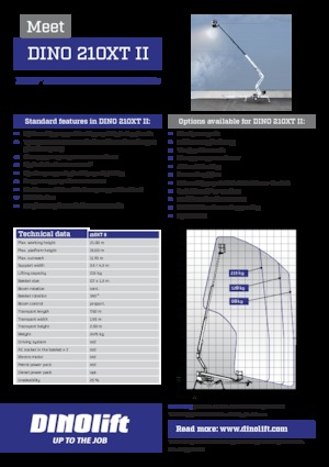 Piattaforme aeree articolate autocarrate Dino Lift Dino 210XT II