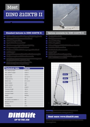 Piattaforme aeree articolate autocarrate Dino Lift Dino 210XTB II