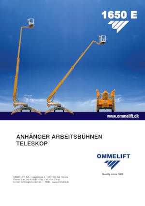 Piattaforme aeree telescopiche su rimorchio trainabile OMMELIFT Omme 1300EB