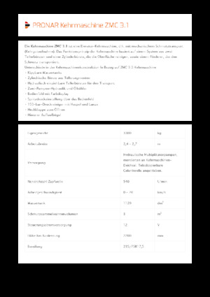 Spazzatrici stradali a rimorchio Pronar ZMC 3.1