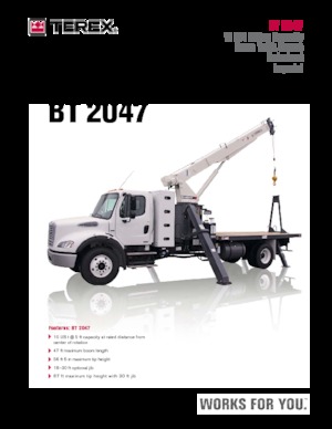 Autogru TEREX CRANES BT 2047