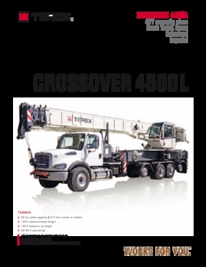 Autogru TEREX CRANES Crossover 4500L