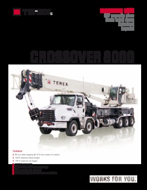 Autogru TEREX CRANES Crossover 8000