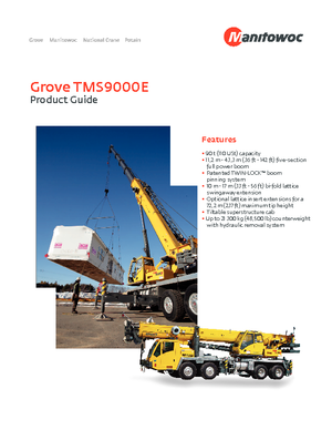 Autogru Grove TMS 9000 E