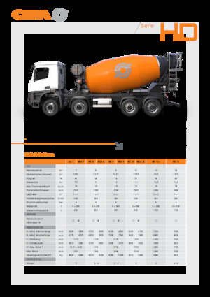 Betoniere su autotelaio CIFA HDA 7