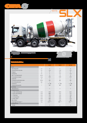 Betoniere su autotelaio CIFA SLX 9