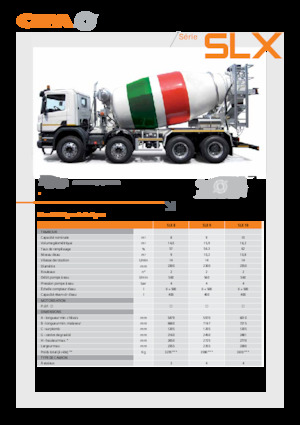 Betoniere su autotelaio CIFA SLX 8
