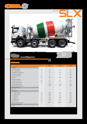 Betoniere su autotelaio CIFA SLX 9