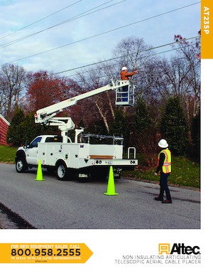 Piattaforme aeree articolate su rimorchio trainabile Altec AT235P