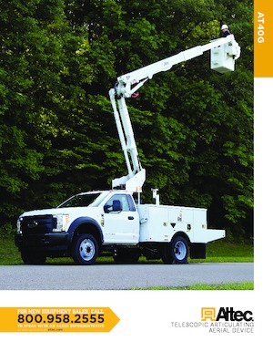 Piattaforme aeree articolate su rimorchio trainabile Altec AT40G
