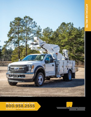 Piattaforme aeree articolate su rimorchio trainabile Altec AT41ME/PE