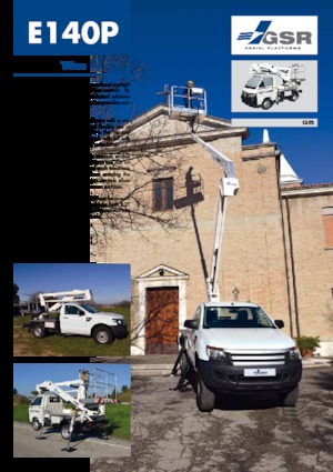 Piattaforme aeree articolate su rimorchio trainabile GSR E140P Compact 