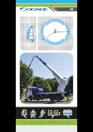 Piattaforme aeree articolate su rimorchio trainabile Socage forSte 51 TJ
