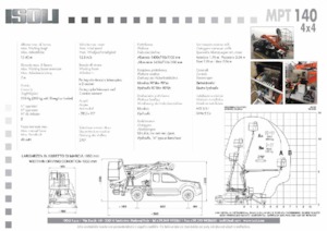 Piattaforme aeree articolate su rimorchio trainabile ISOLI MPT140 4x4