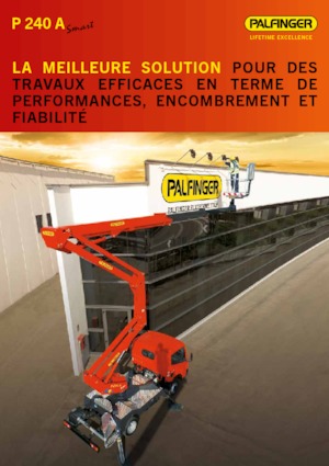 Piattaforme aeree articolate su rimorchio trainabile Palfinger P 240 A