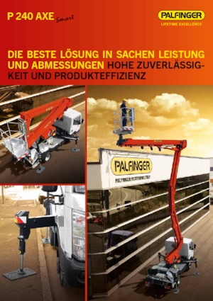 Piattaforme aeree articolate su rimorchio trainabile Palfinger P 240 AXE