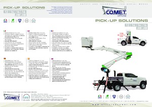 Piattaforme aeree articolate su rimorchio trainabile Comet PICK-UP X4-12 