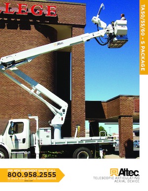 Piattaforme aeree articolate su rimorchio trainabile Altec TA50S