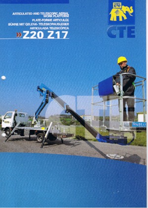 Piattaforme aeree articolate su rimorchio trainabile CTE Z 20