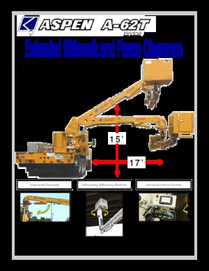 Piattaforme aeree articolate su rimorchio trainabile Aspen Aerials  A-62T
