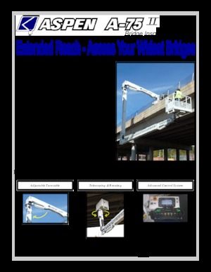 Piattaforme aeree articolate su rimorchio trainabile Aspen Aerials  A-75
