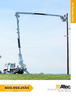 Piattaforme aeree articolate su rimorchio trainabile Altec AH75A