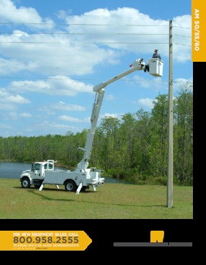 Piattaforme aeree articolate su rimorchio trainabile Altec AM50E