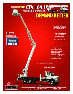 Piattaforme aeree articolate su rimorchio trainabile Versalift CTA-104-I (CONDOR)