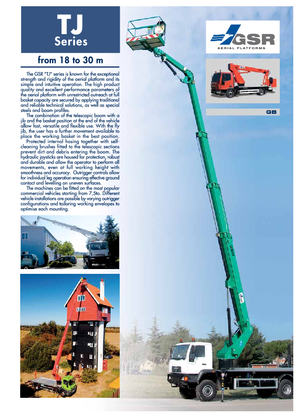 Piattaforme aeree articolate su rimorchio trainabile GSR D 300 TJ Comfort