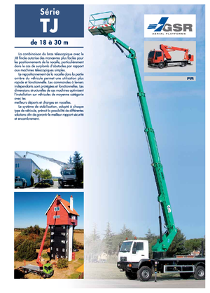 Piattaforme aeree articolate su rimorchio trainabile GSR D 300 TJ Comfort