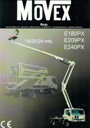 Piattaforme aeree articolate autocarrate Movex E209PX