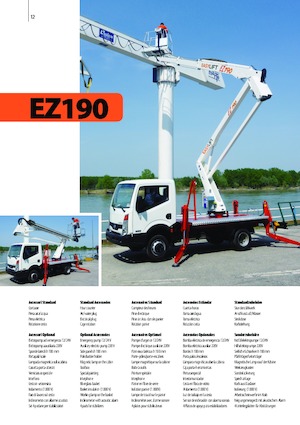 Piattaforme aeree articolate su rimorchio trainabile Easy Lift EZ190 