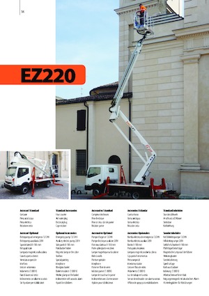 Piattaforme aeree articolate su rimorchio trainabile Easy Lift EZ220 