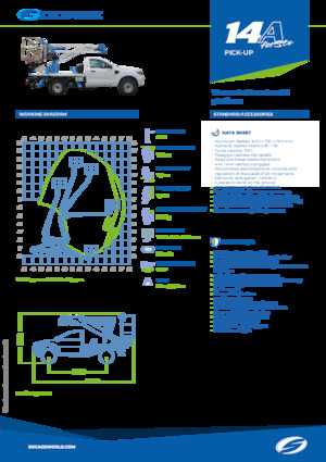 Piattaforme aeree articolate autocarrate Socage forSte 14 A