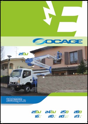 Piattaforme aeree articolate su rimorchio trainabile Socage forSte 25 D