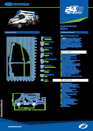 Piattaforme aeree articolate autocarrate Socage forSte 24 D Speed