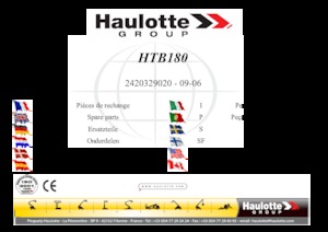 Piattaforme aeree articolate su rimorchio trainabile Haulotte HTB 180