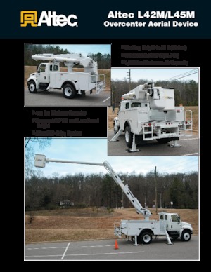 Piattaforme aeree articolate su rimorchio trainabile Altec L45M