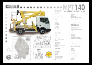 Piattaforme aeree articolate su rimorchio trainabile ISOLI MPT140