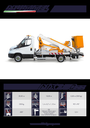 Piattaforme aeree articolate su rimorchio trainabile Multitel MX 200 DS