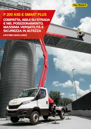 Piattaforme aeree articolate su rimorchio trainabile Palfinger P 200 AXE+