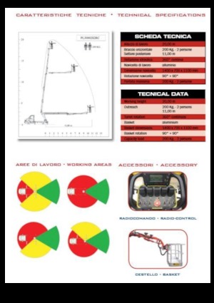 Piattaforme aeree articolate su rimorchio trainabile Benelligru P3.2S2 RC