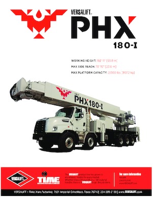 Piattaforme aeree articolate su rimorchio trainabile Versalift PHX-180-I (PHOENIX)