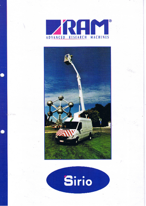 Piattaforme aeree articolate su rimorchio trainabile RAM Sirio 110 T